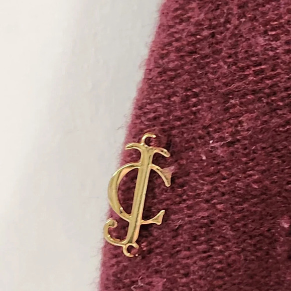 Juicy Couture Long Sleeve Sweater Dress Size XS Burgundy - Picture 12 of 15